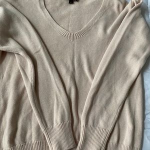 Pink V neck sweater By Express